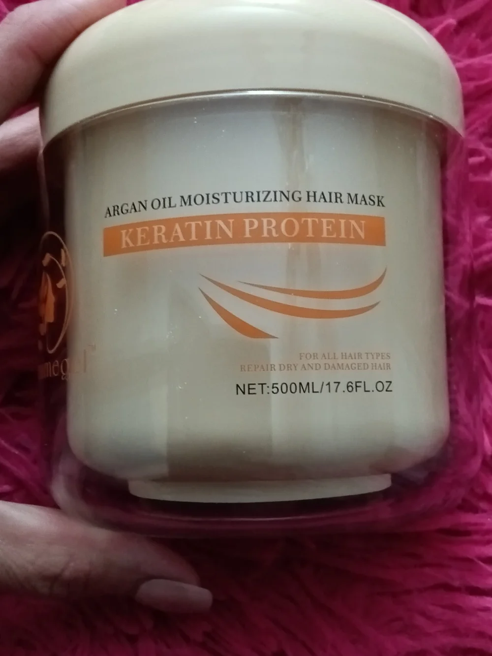Keratin Protein Argan Oil Moisturizing Hair Mask - Gold
